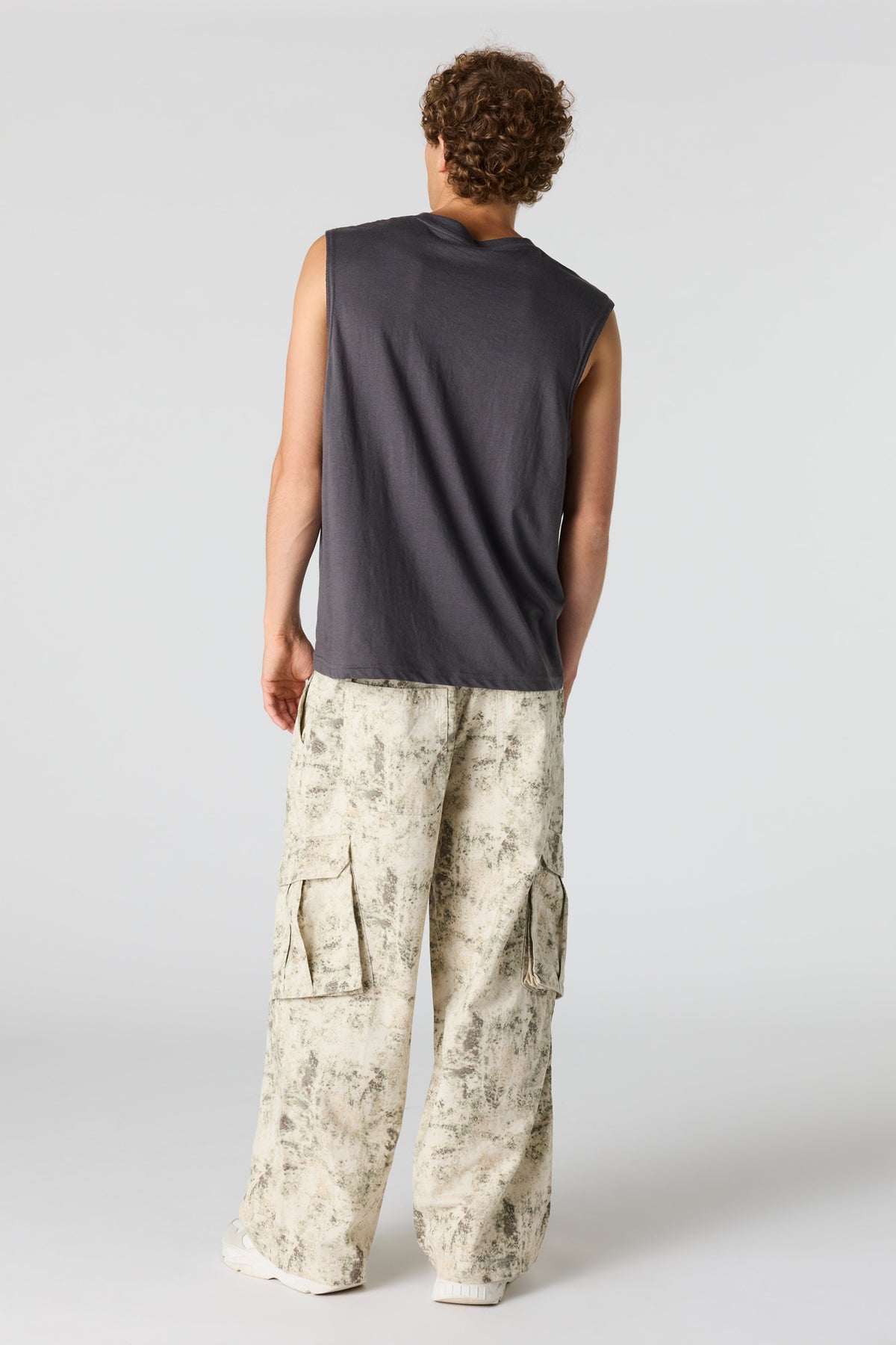 Alt View 3. Baggy Cargo Pant - Camouflage