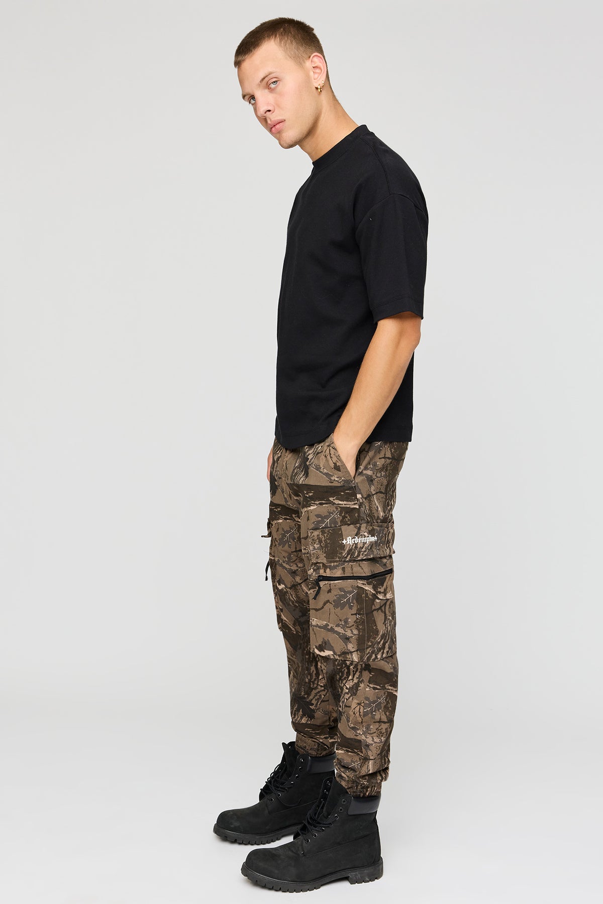 Belted Cargo Jogger - Camouflage