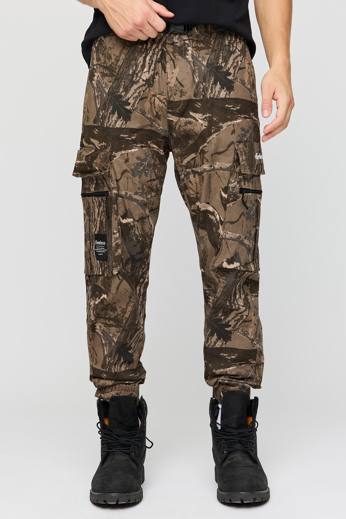 Alt View 2. Belted Cargo Jogger - Camouflage