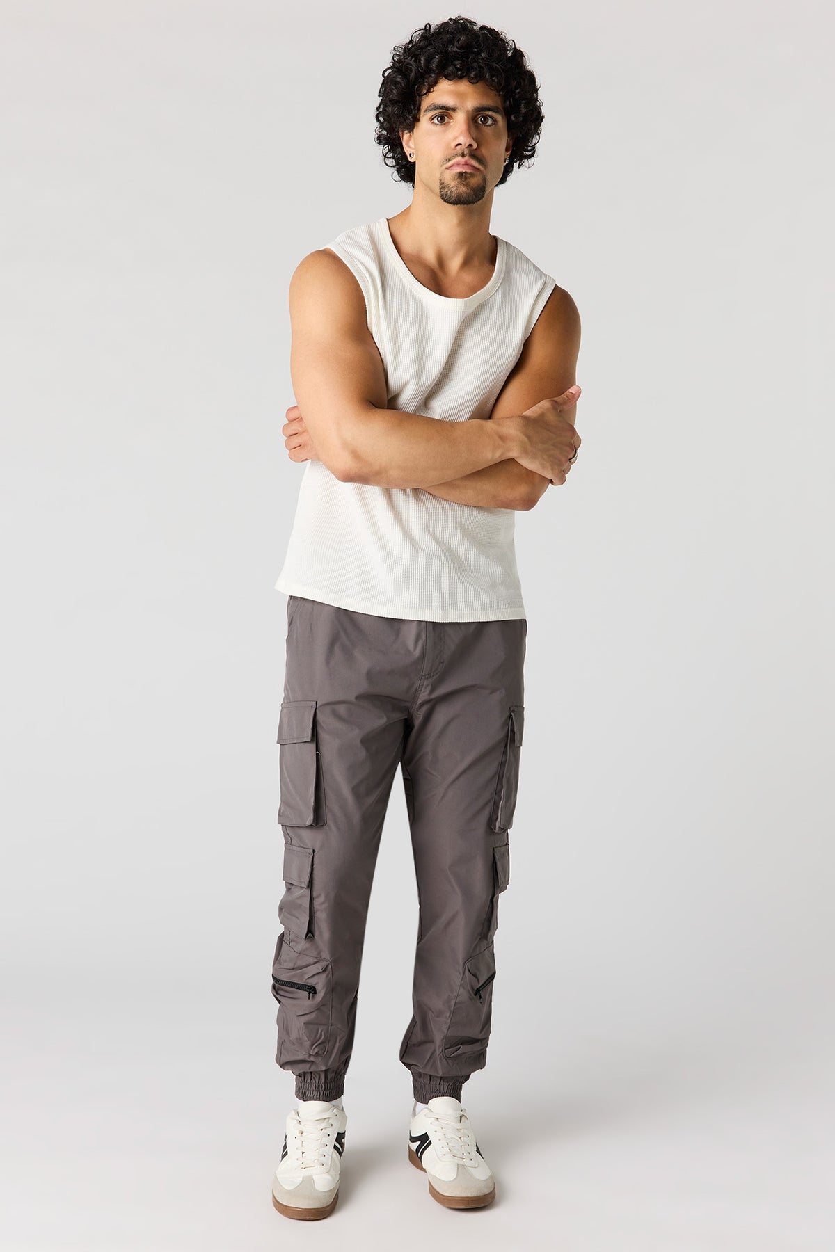 Alt View 2. Classic Cargo Jogger - Dark Grey