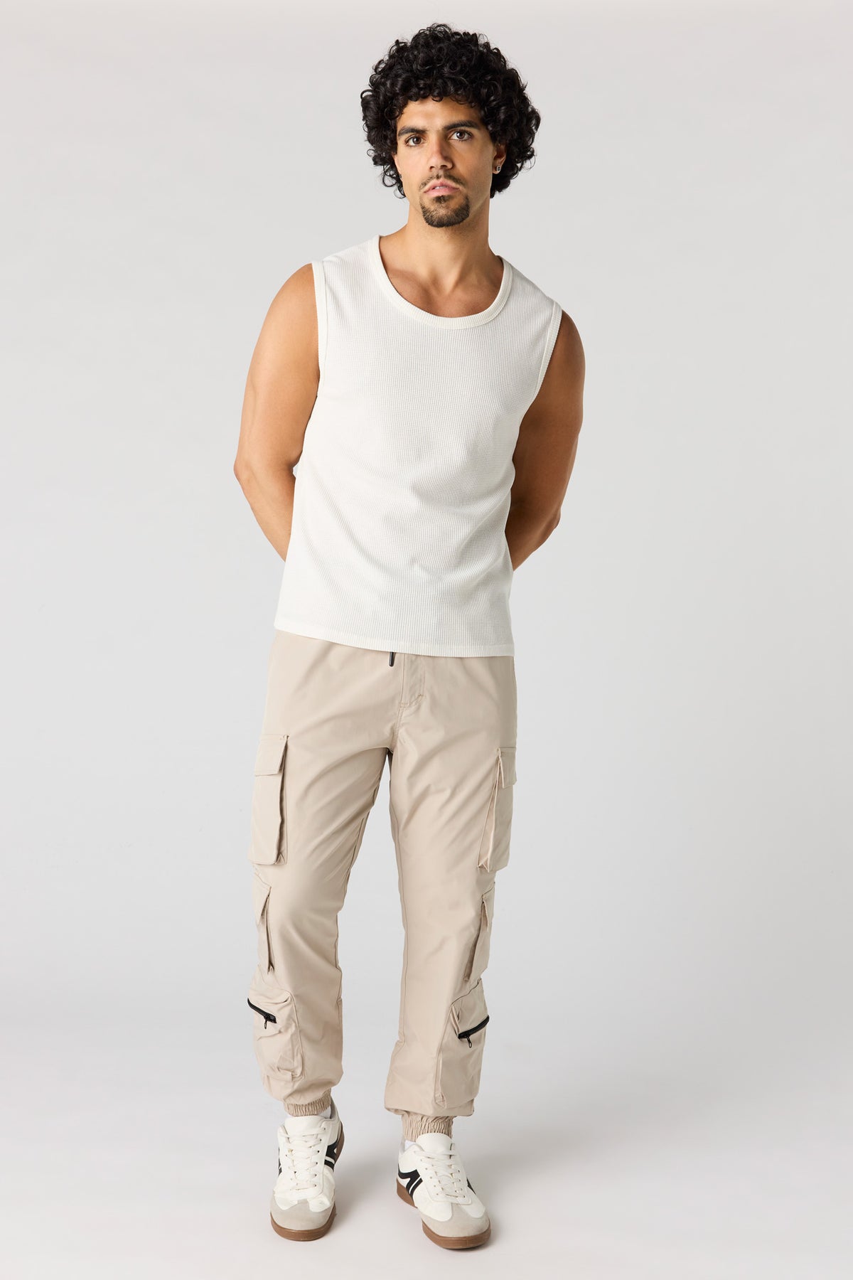 Alt View 2. Classic Cargo Jogger - Natural
