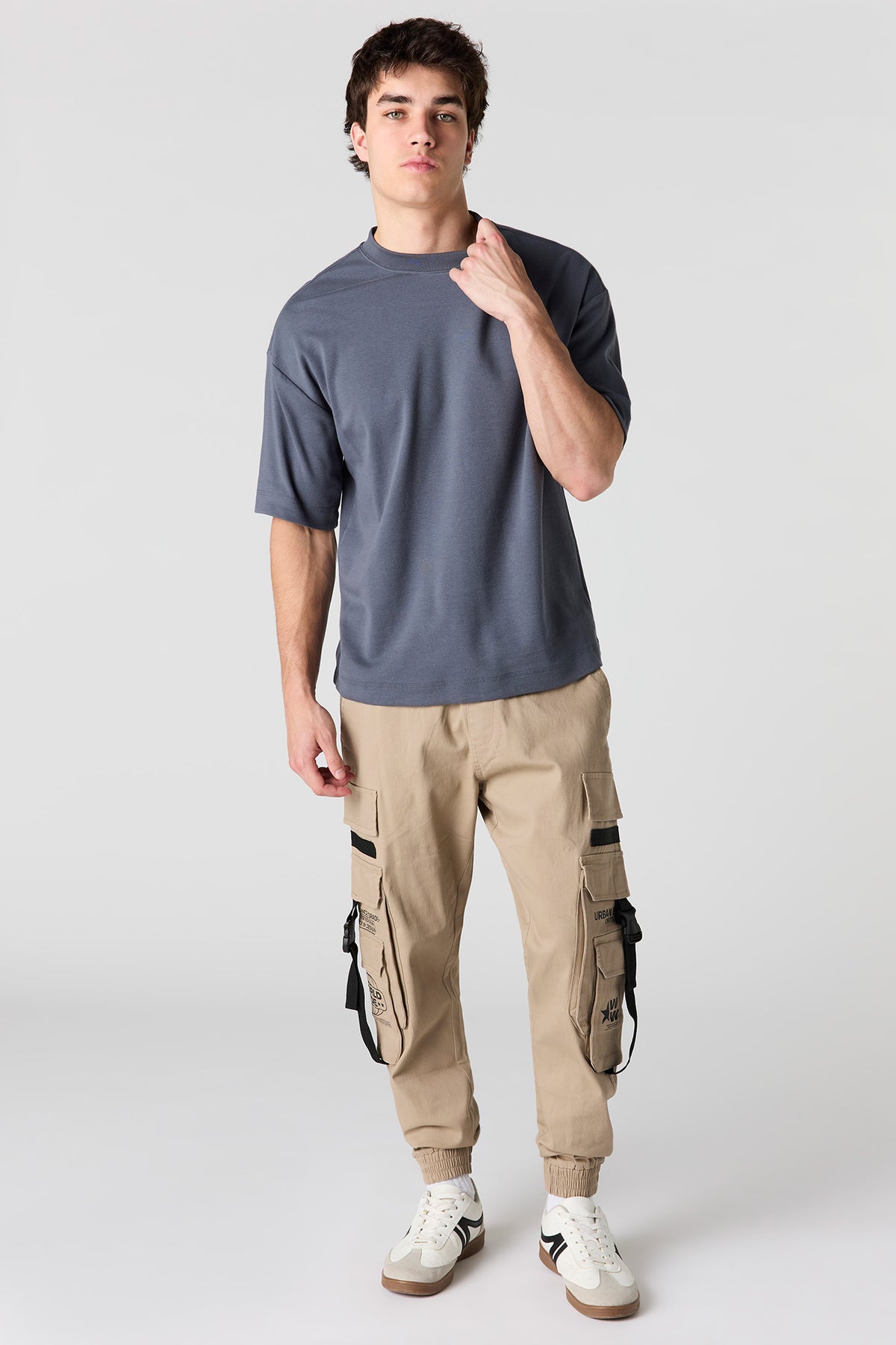 Alt View 2. Buckle Pocket Cargo Jogger - Sand