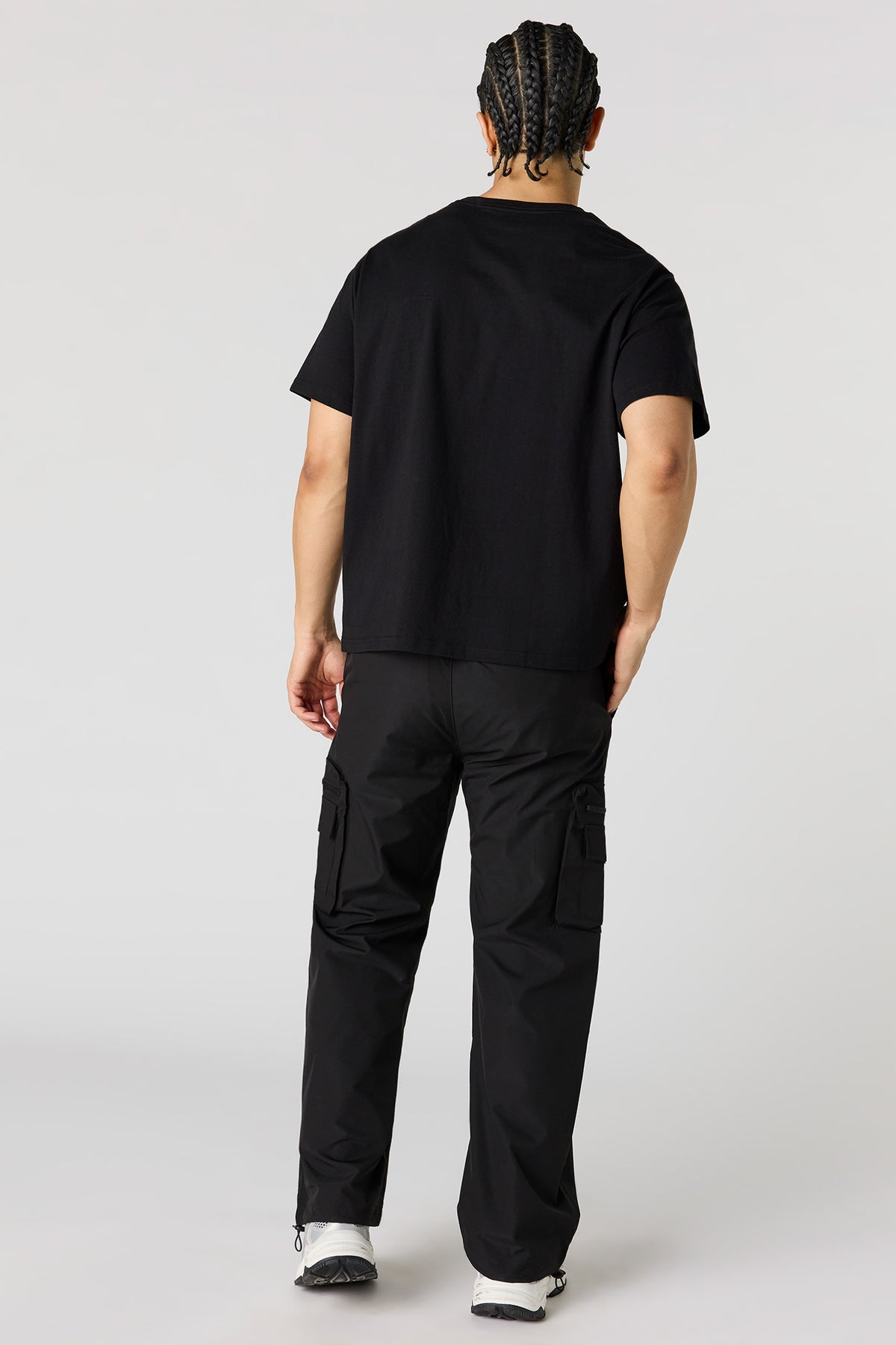 Alt View 3. Baggy Zip Cargo Pant - Black