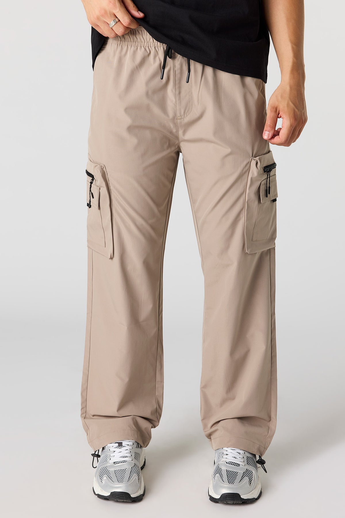 Baggy Zip Cargo Pant - Sand