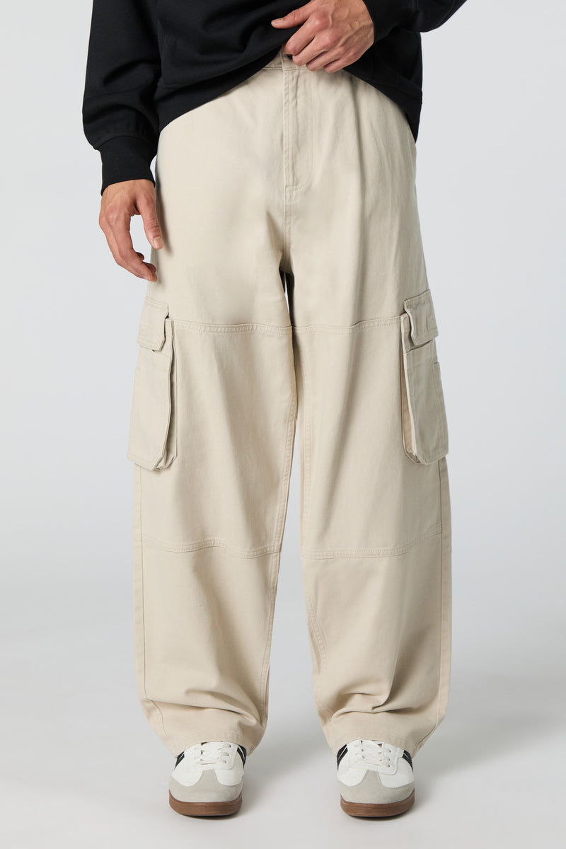 Pantalon cargo de planchiste à jambe large