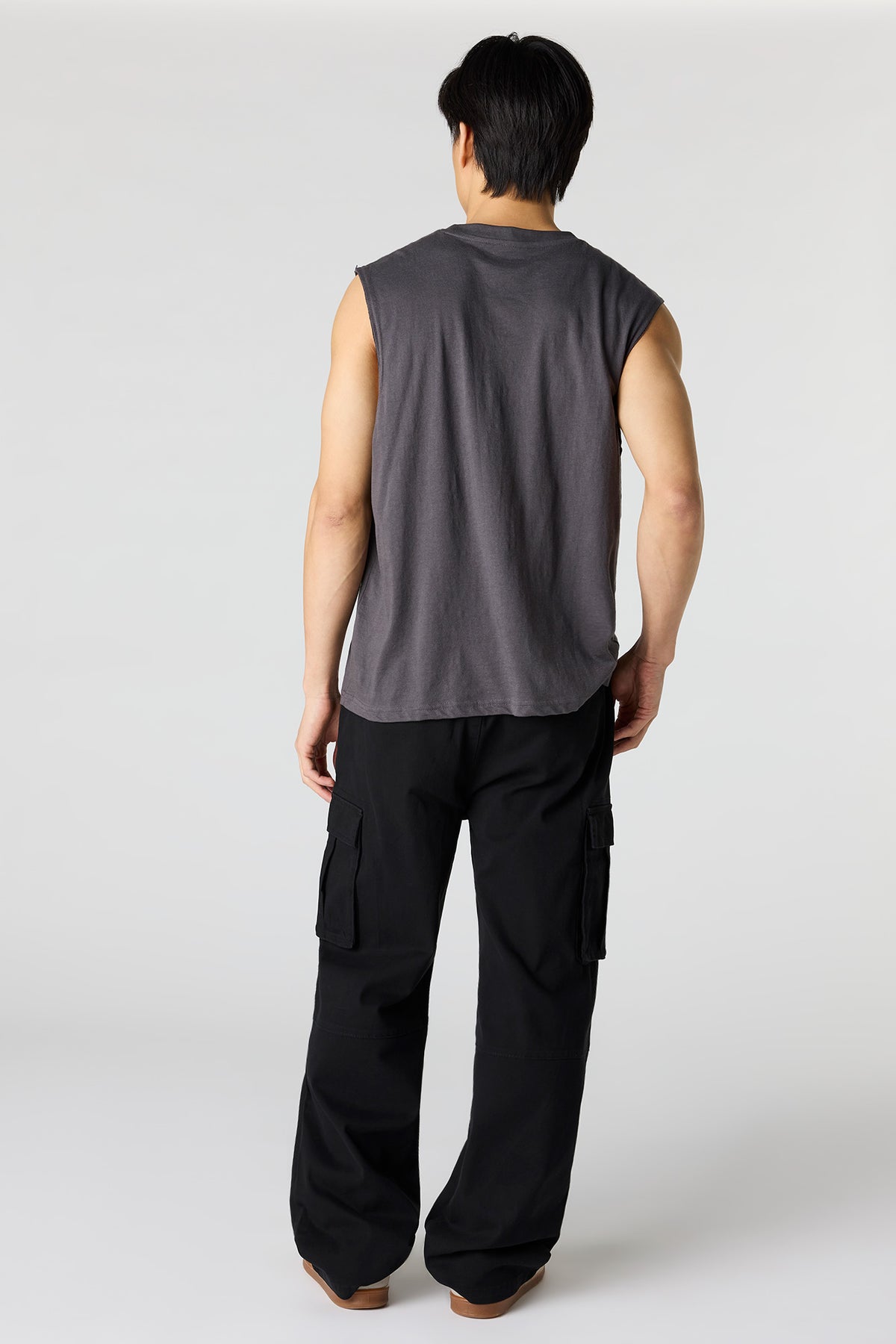 Alt View 3. Baggy Cargo Pant - Black