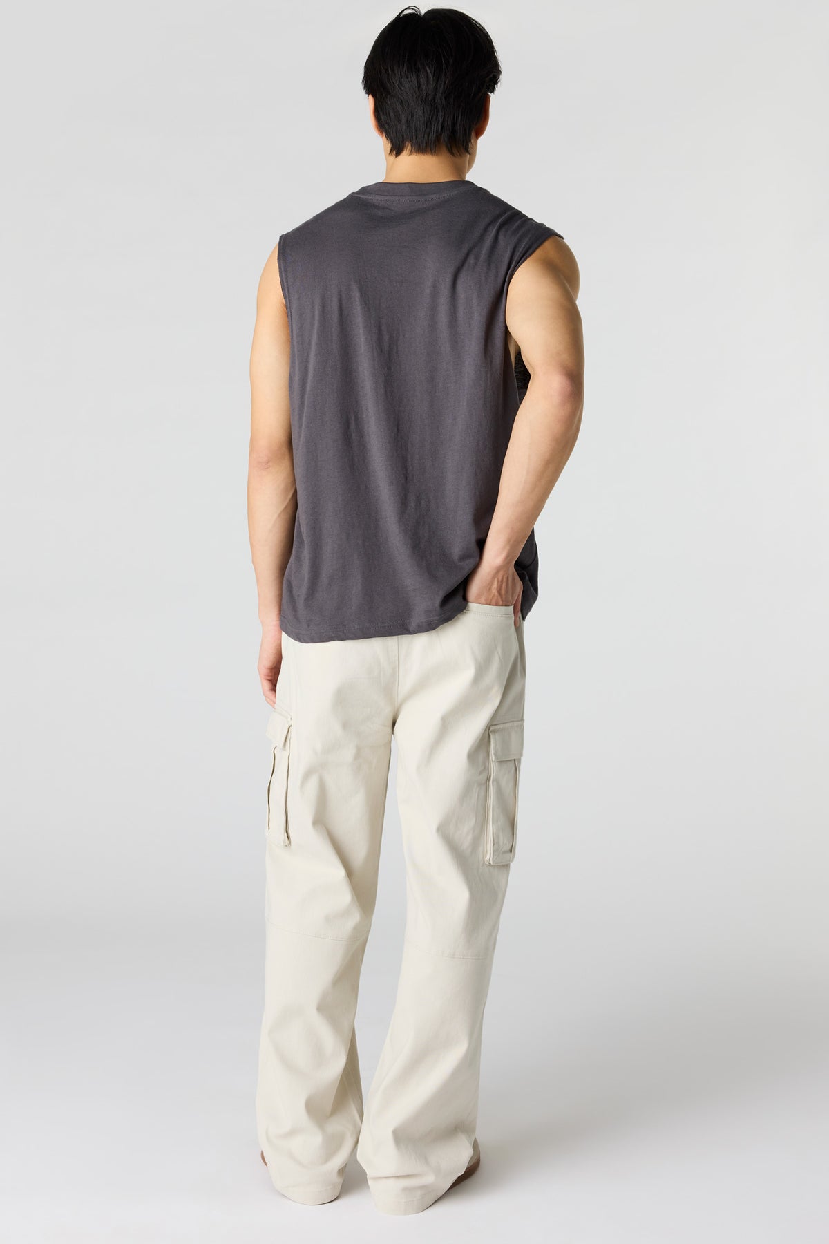 Alt View 3. Baggy Cargo Pant - Natural