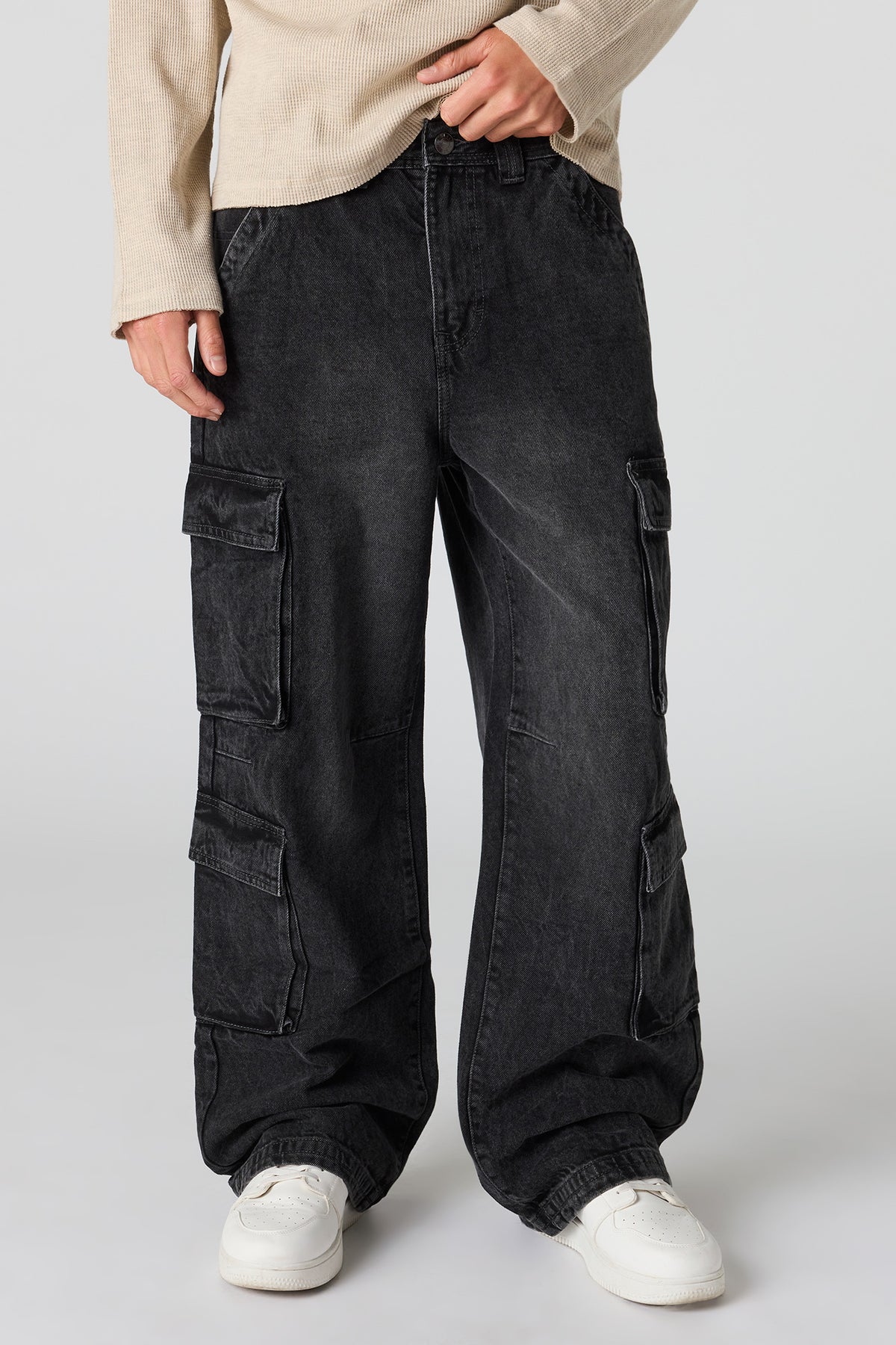 Wide Cargo Jean - Black