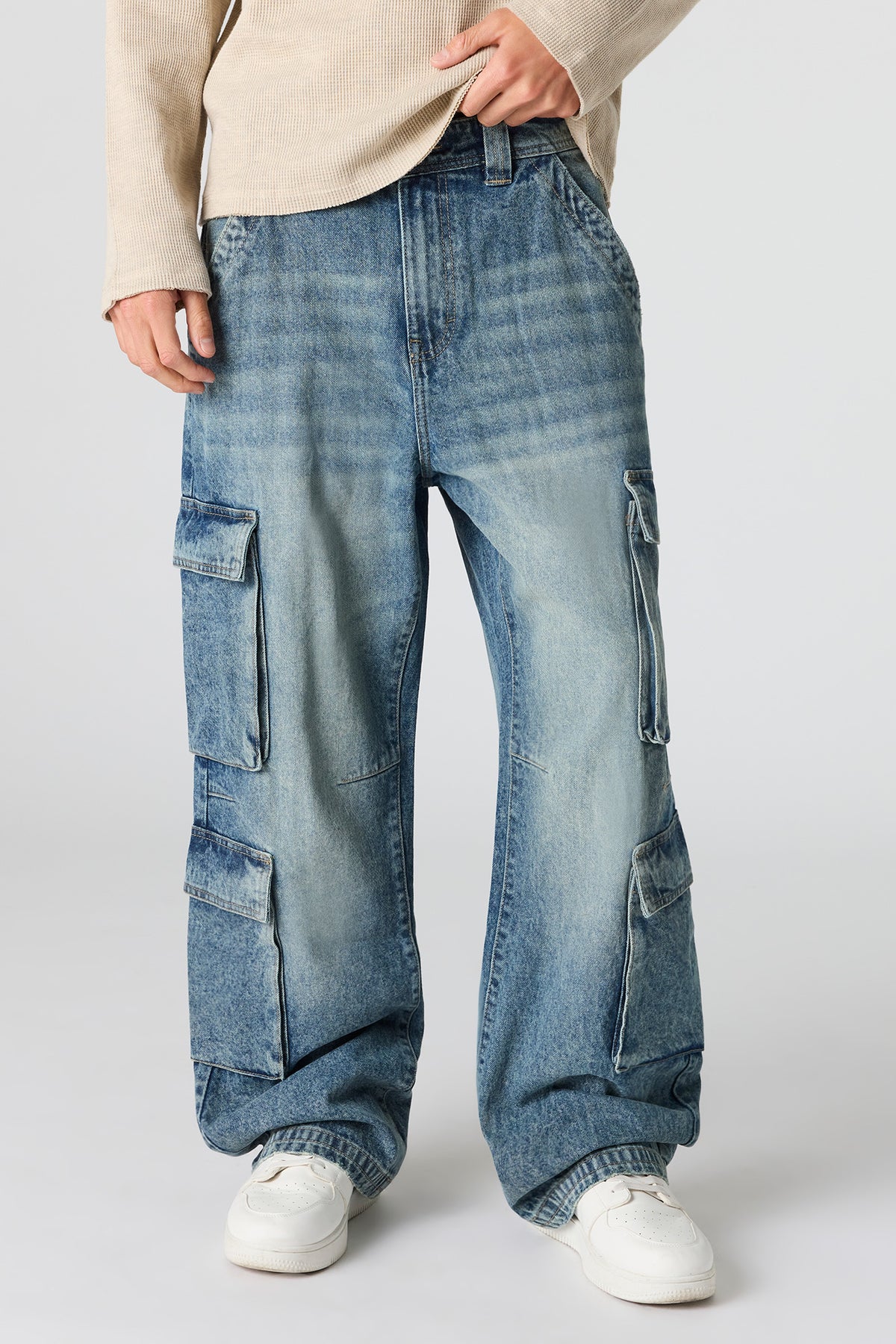 Wide Cargo Jean - Pacific Blue