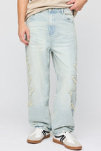 Jean baggy avec applique Étoile