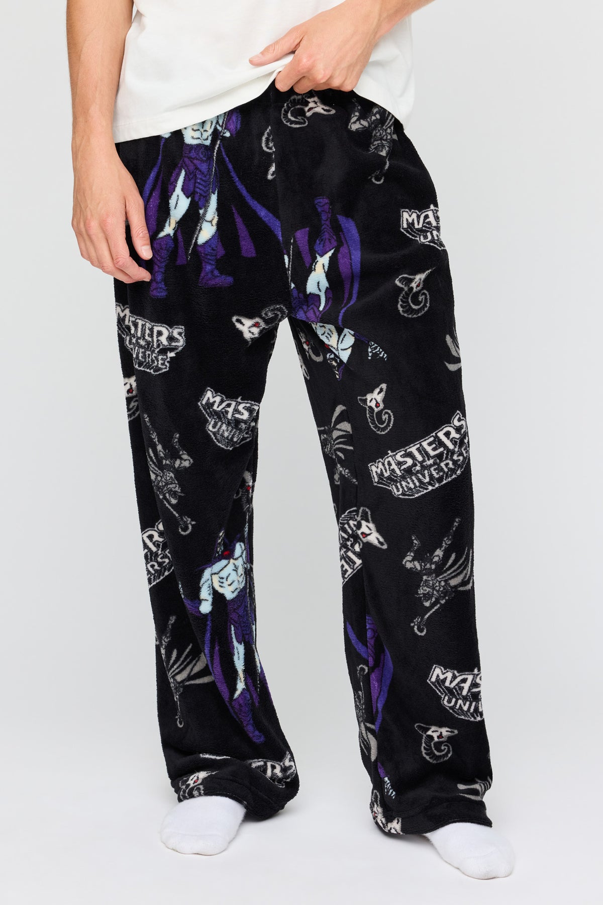 Master Of The Universe Halloween Plush Pajama Pant - Black