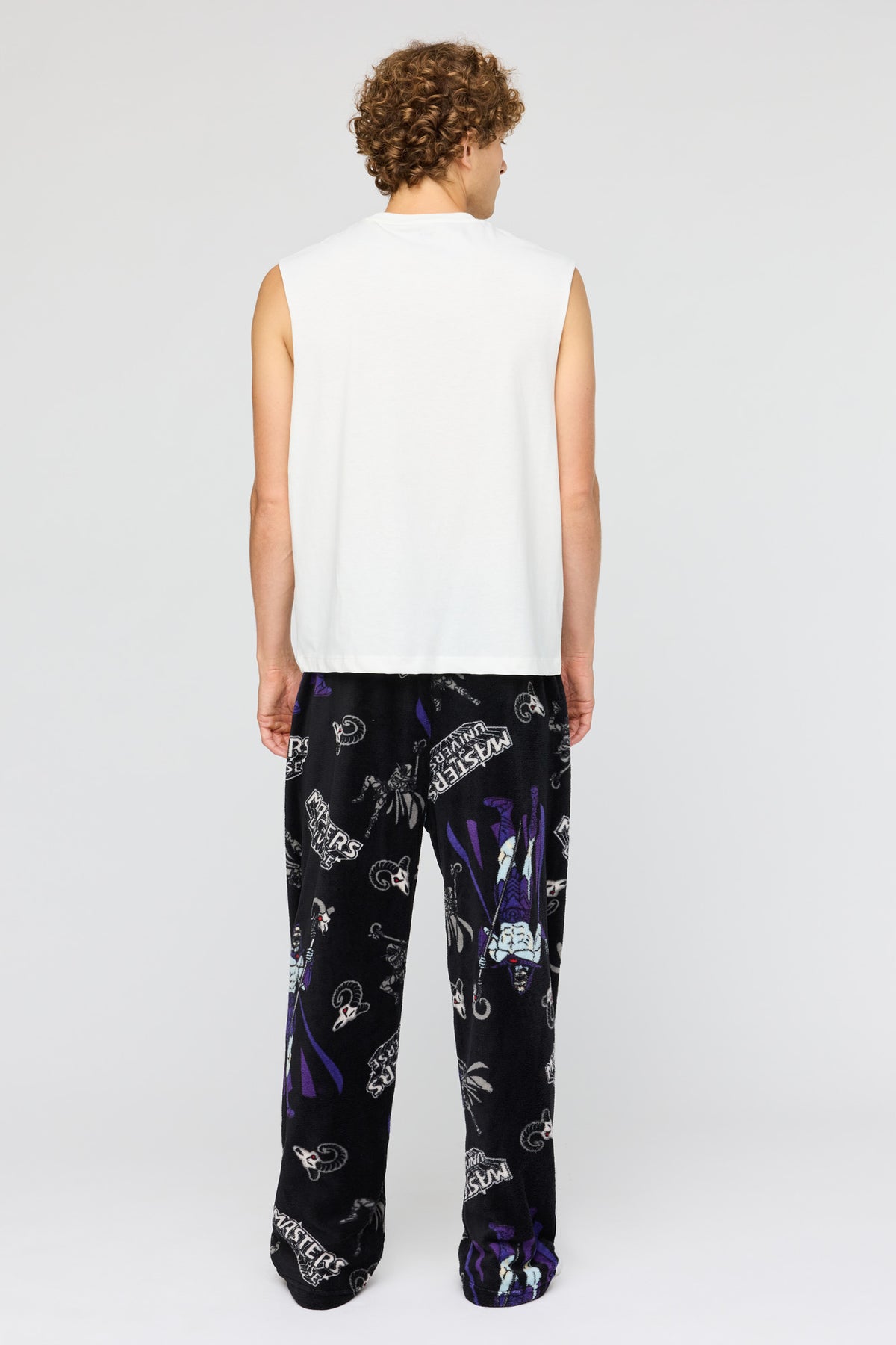 Alt View 3. Master Of The Universe Halloween Plush Pajama Pant - Black