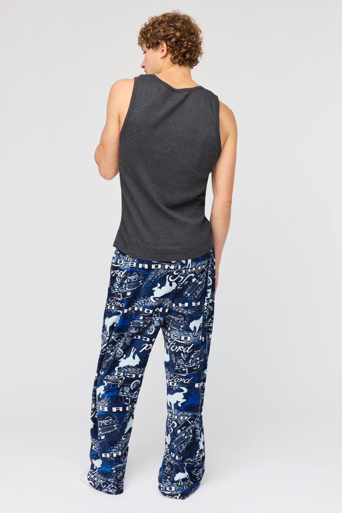 Alt View 3. Ford Plush Pajama Pant - Black