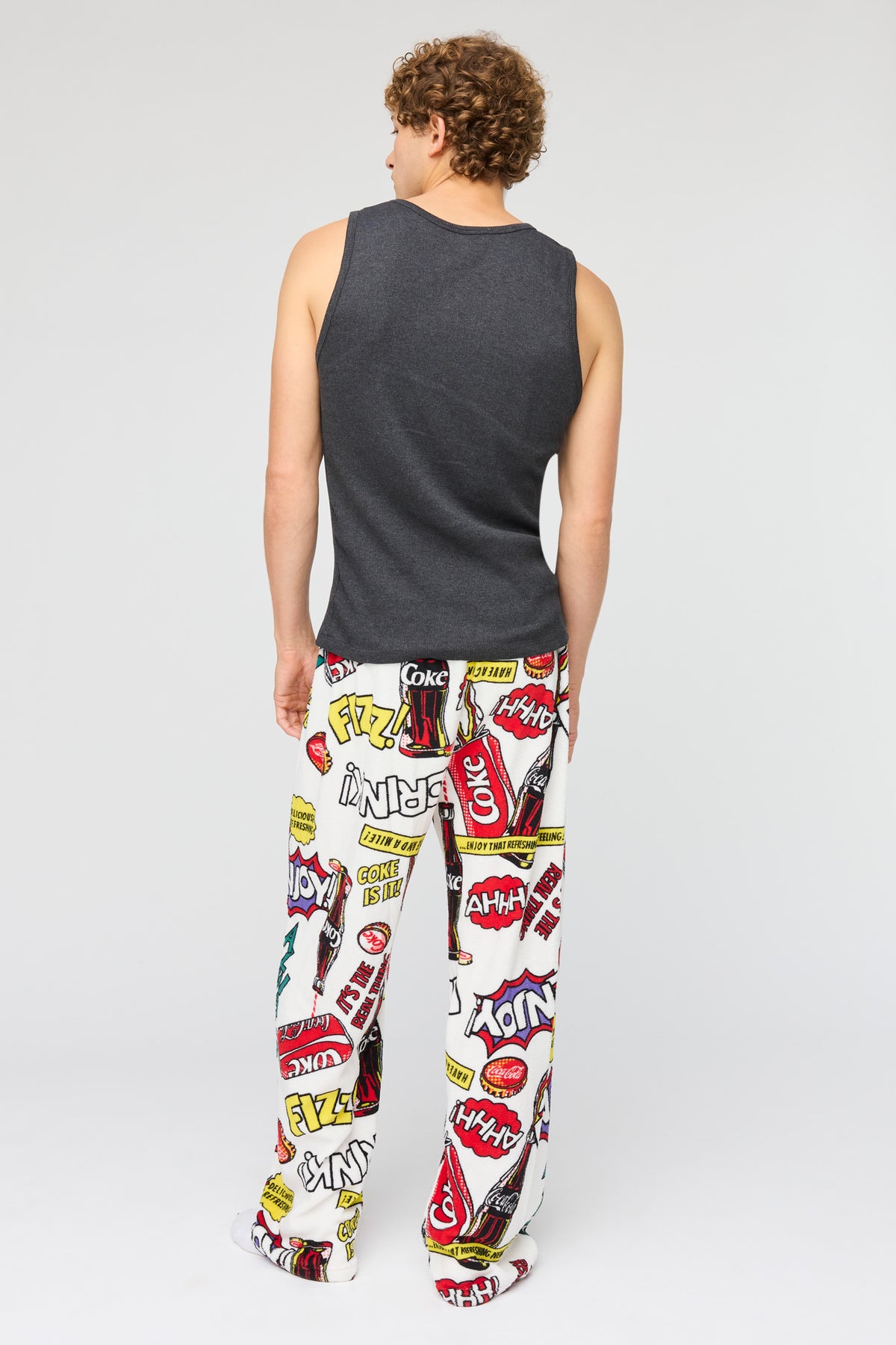 Alt View 3. Coke Plush Pajama Pant - Multi