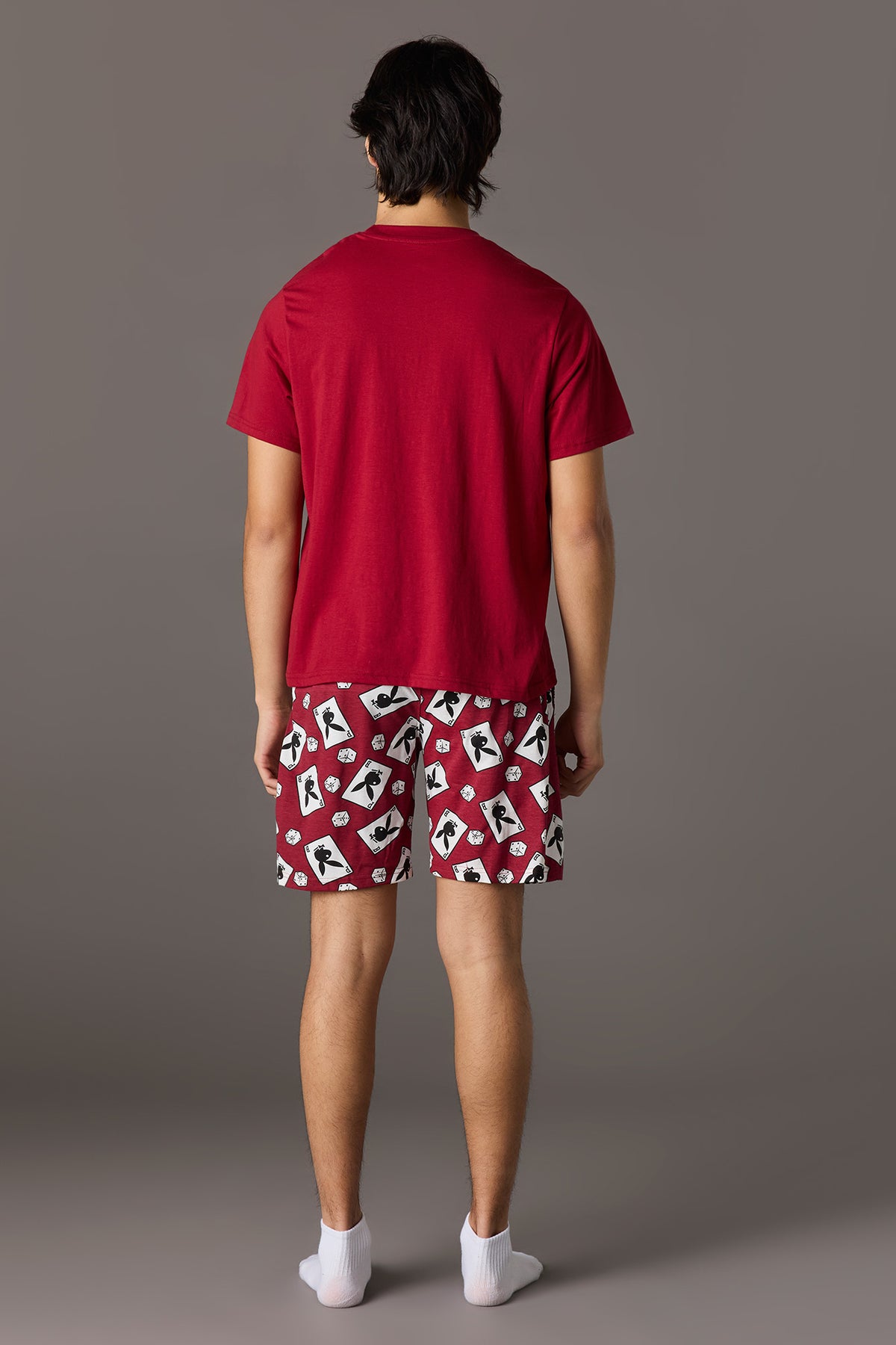 Vue alternative 3. Ensemble pyjama avec t-shirt à imprimé Playboy et short