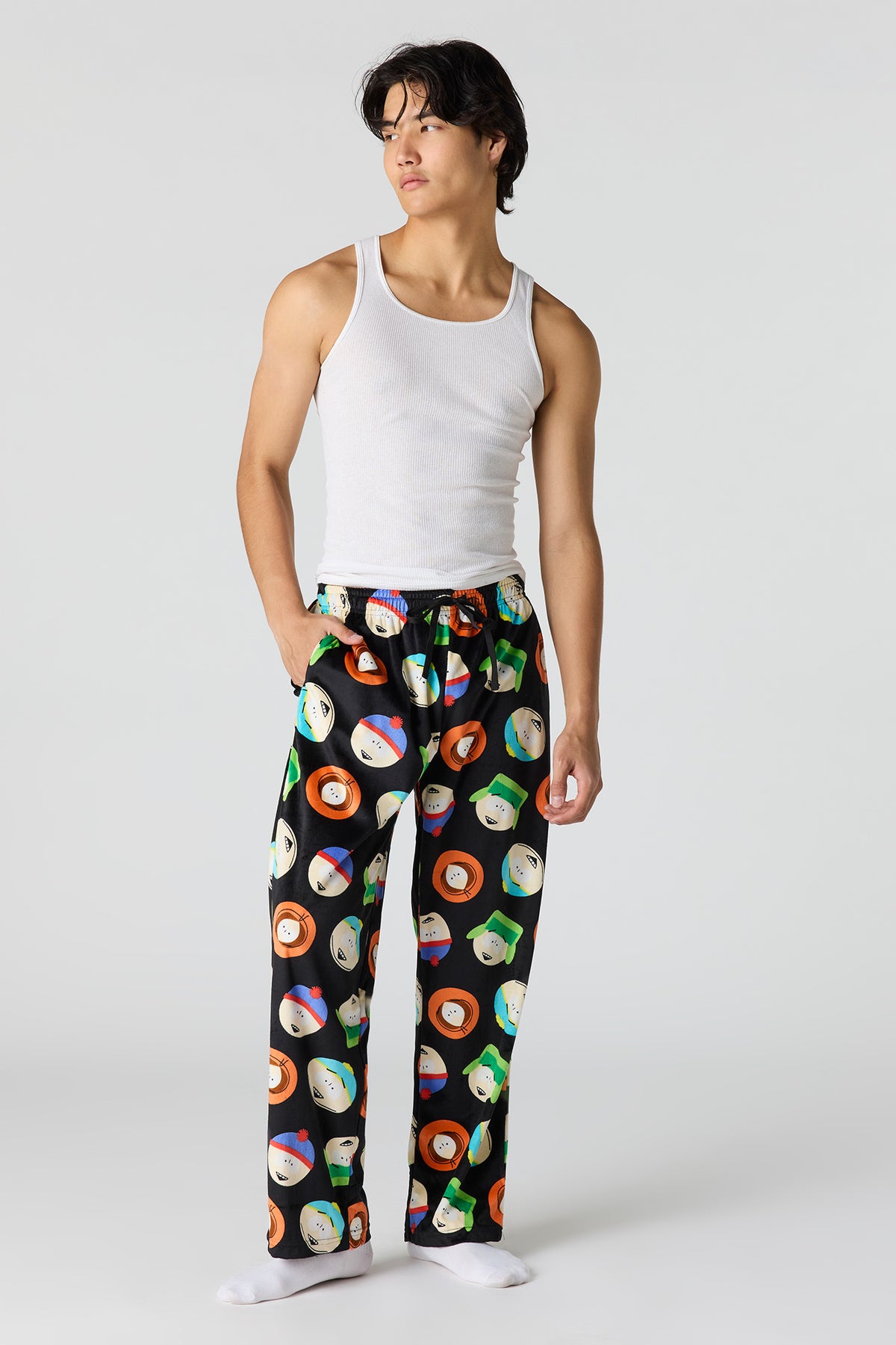 Vue alternative 2. Pantalon de pyjama en peluche à imprimé Cartoon