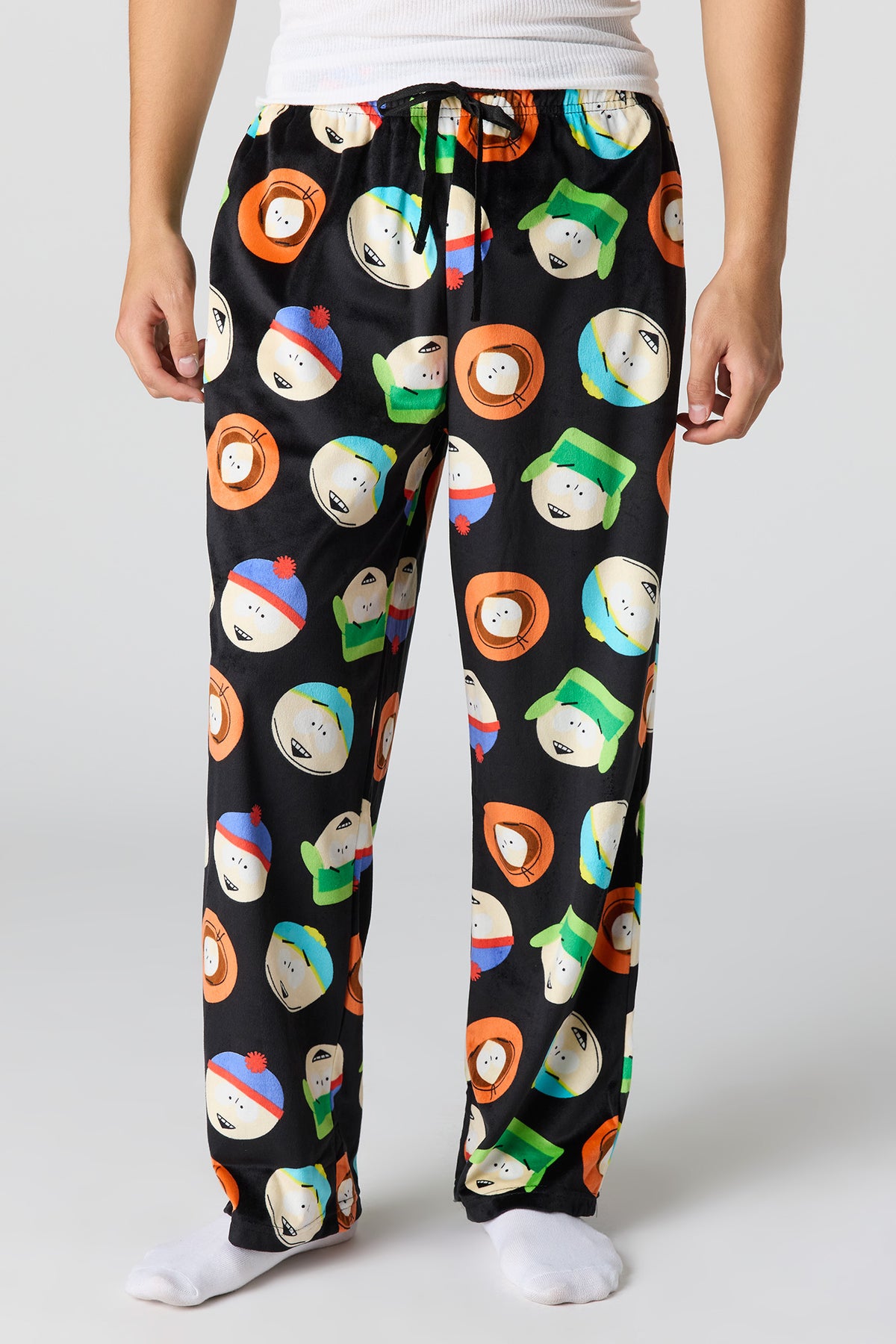 Pantalon de pyjama en peluche à imprimé Cartoon