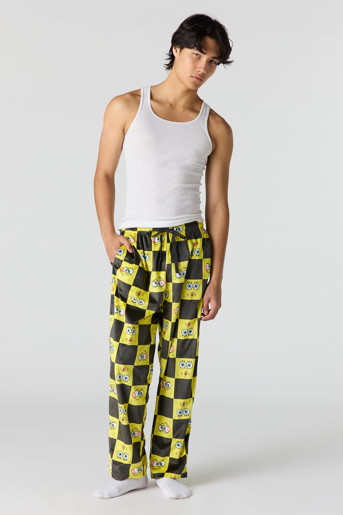 Vue alternative 2. Pantalon de pyjama en peluche à imprimé Cartoon