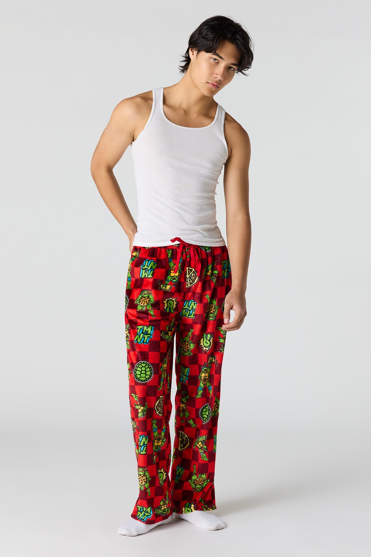 Vue alternative 2. Pantalon de pyjama en peluche à imprimé Cartoon