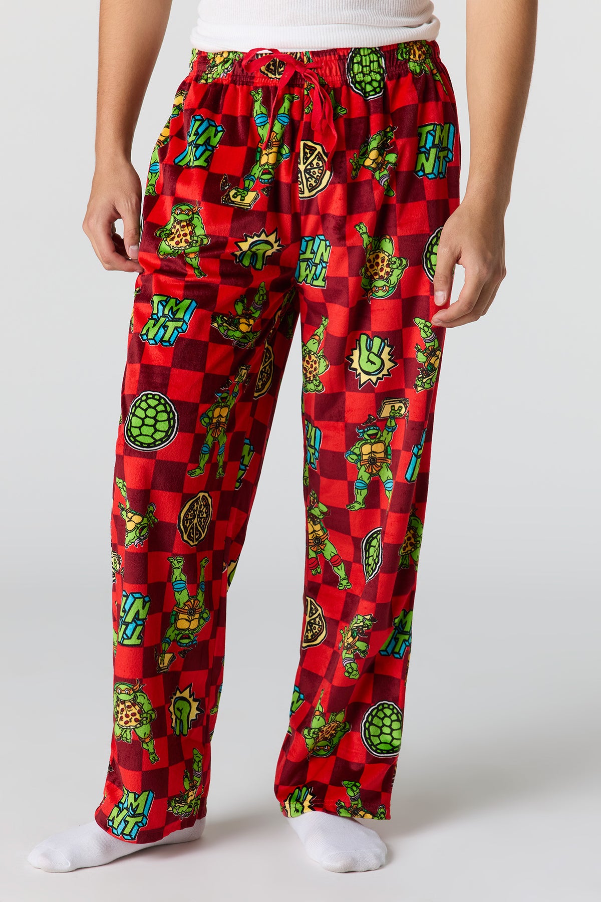 Pantalon de pyjama en peluche à imprimé Cartoon