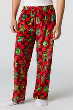 Pantalon de pyjama en peluche à imprimé Cartoon