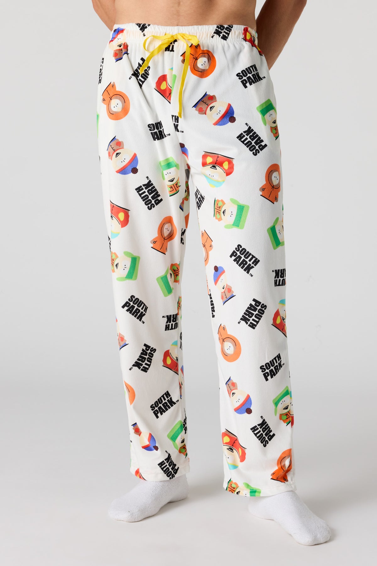 Pantalon de pyjama en peluche à imprimé Cartoon