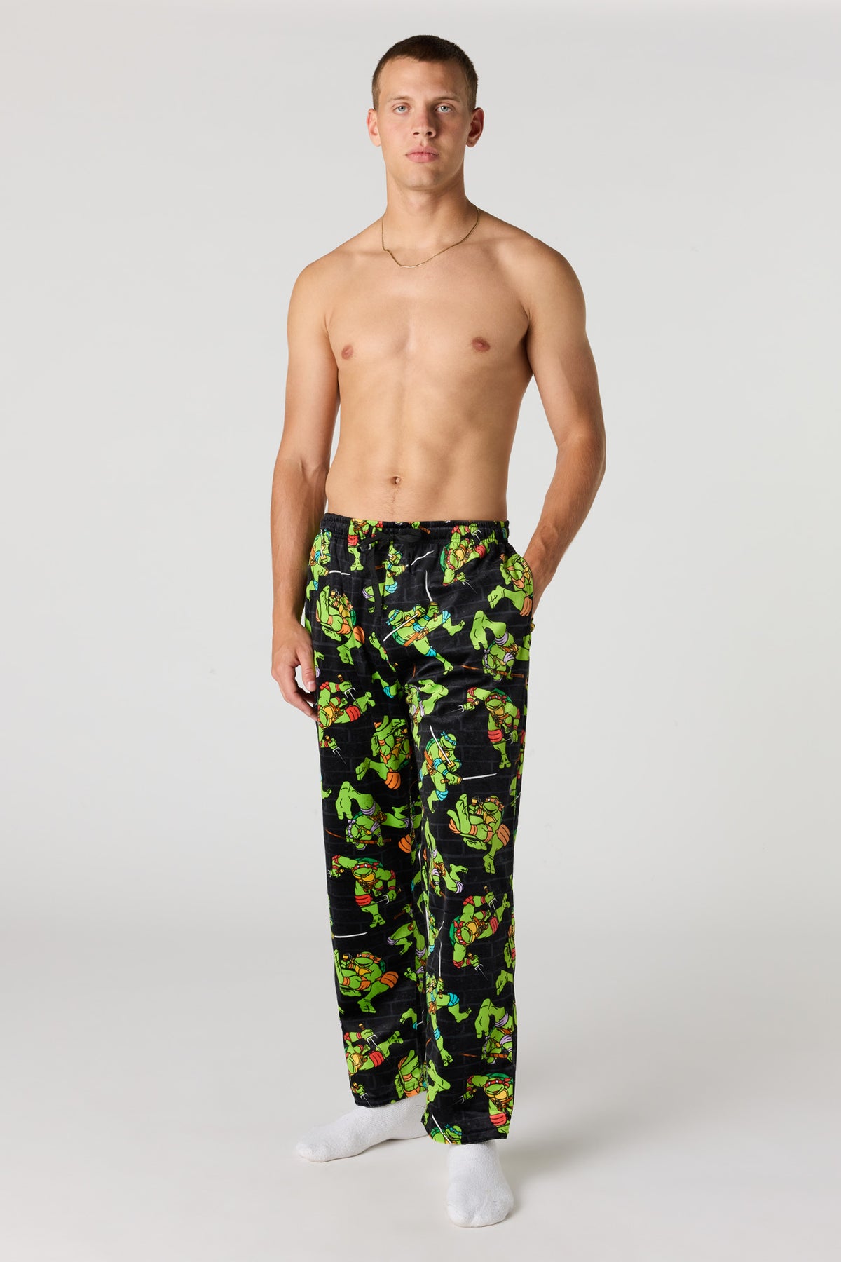 Vue alternative 2. Pantalon de pyjama en peluche à imprimé Cartoon