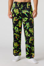 Pantalon de pyjama en peluche à imprimé Cartoon