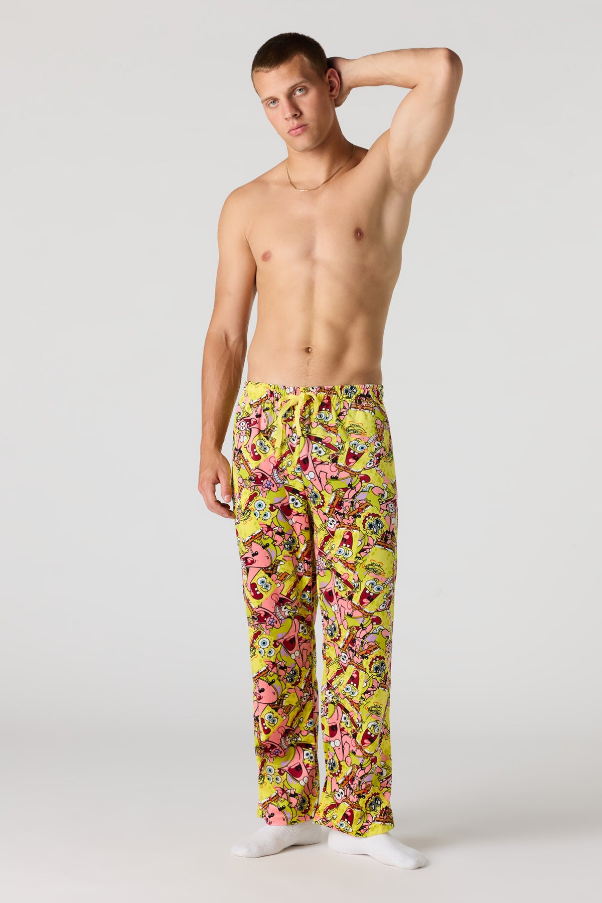Vue alternative 2. Pantalon de pyjama en peluche à imprimé Cartoon