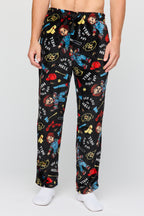 Halloween Print Plush Pajama Pant