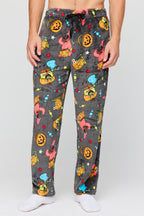 Halloween Print Plush Pajama Pant