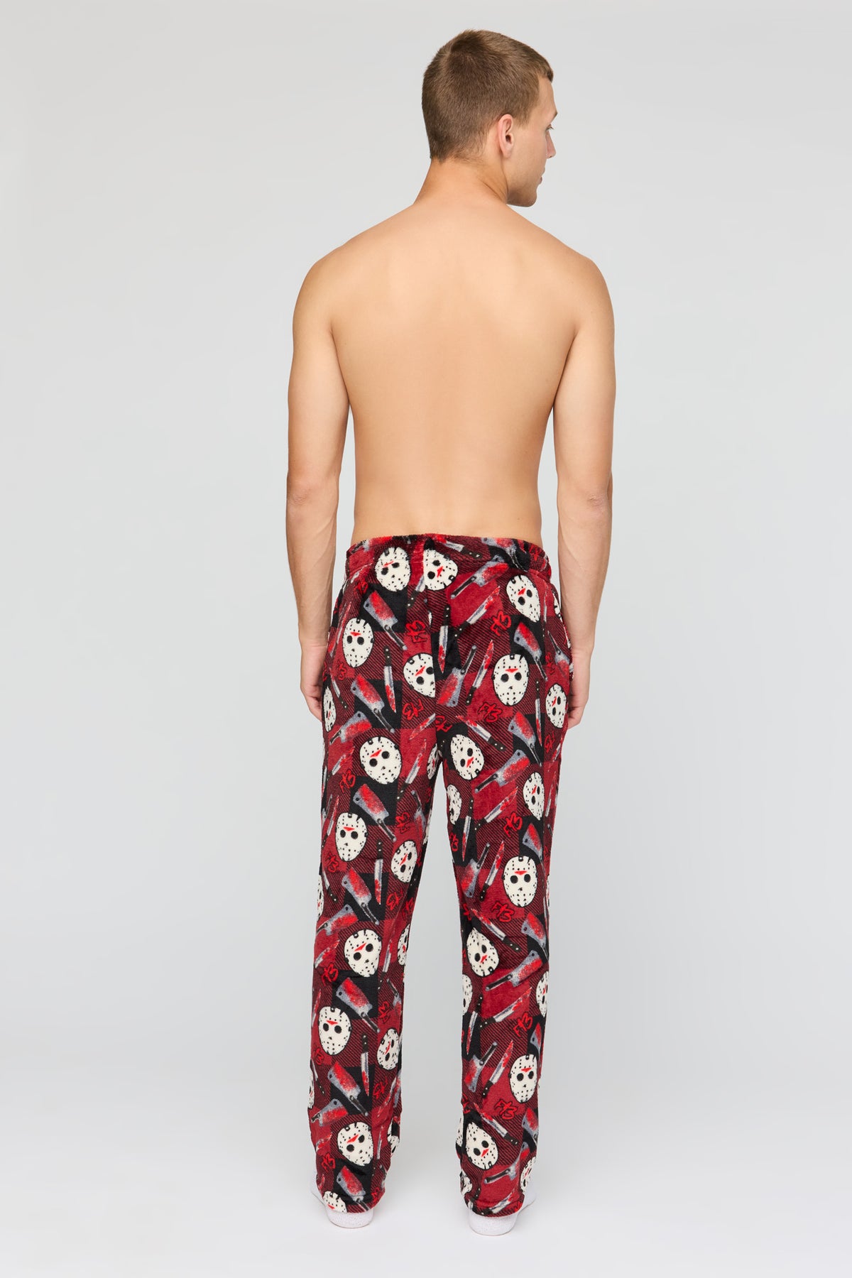 Vue alternative 3. Pantalon de pyjama en peluche à imprimé Halloween