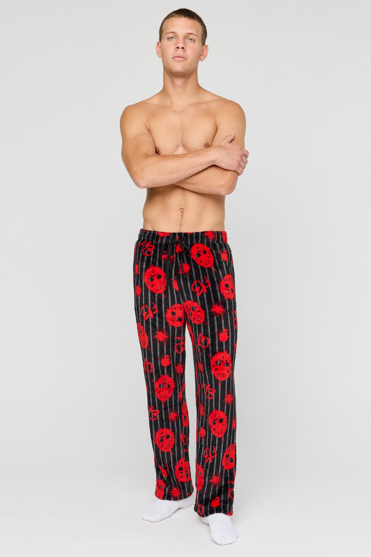 Vue alternative 2. Pantalon de pyjama en peluche à imprimé Halloween
