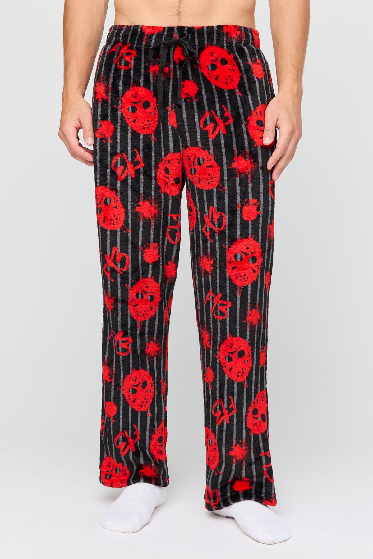 Pantalon de pyjama en peluche à imprimé Halloween
