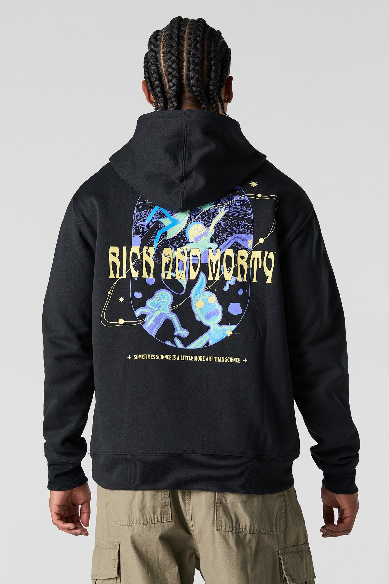 Rick and Morty Graphic Fleece Hoodie