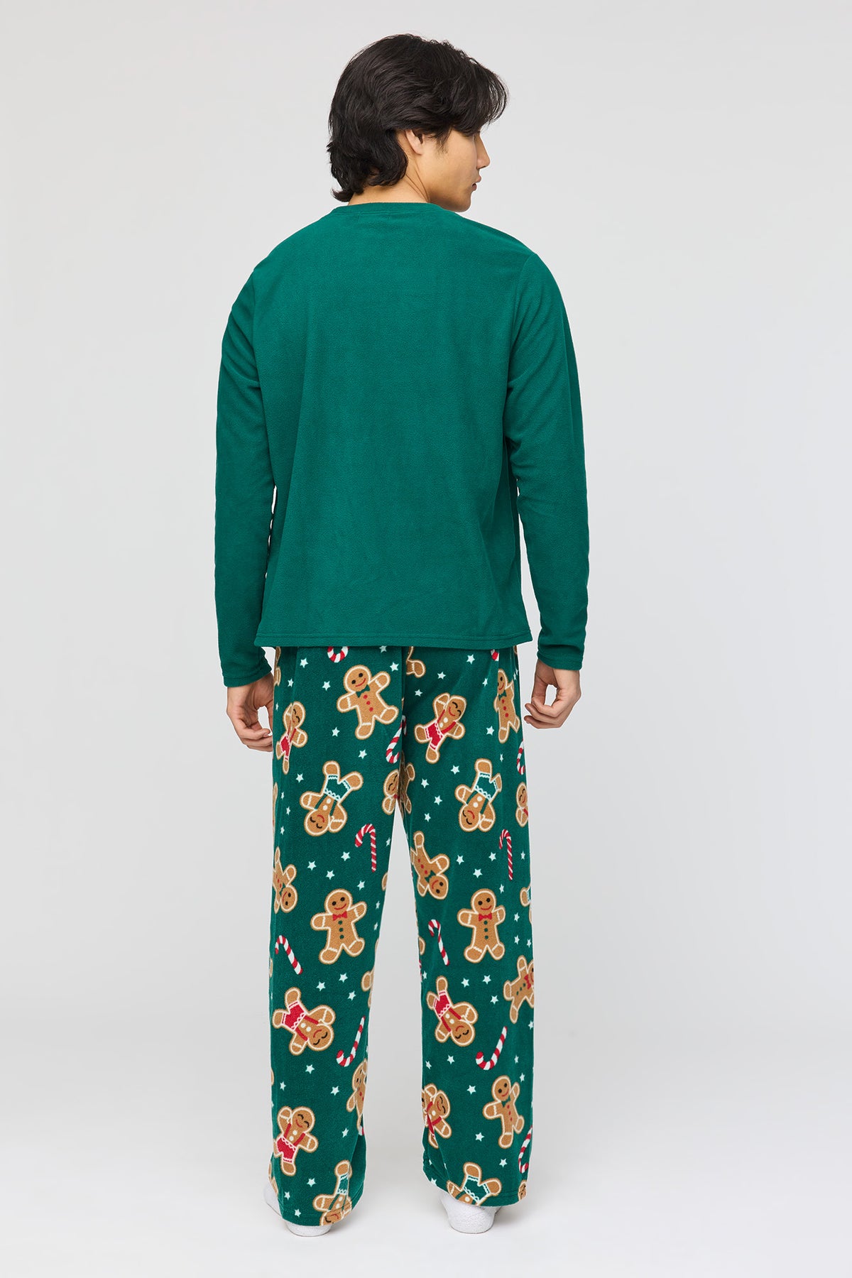 Alt View 4. Christmas Polar Fleece Pajama Gift Set - Green