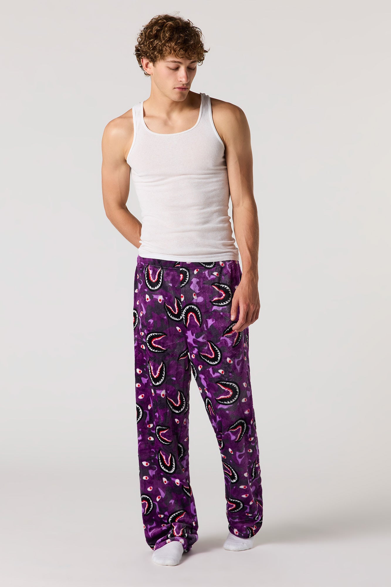 Printed Plush Pajama Pant – Urban Planet