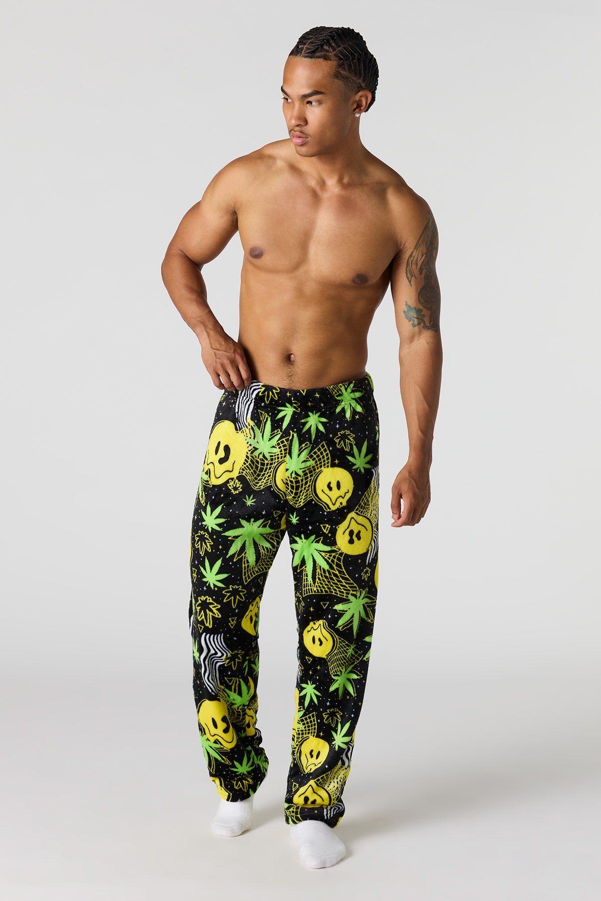 Vue alternative 2. Pantalon de pyjama imprimé en peluche
