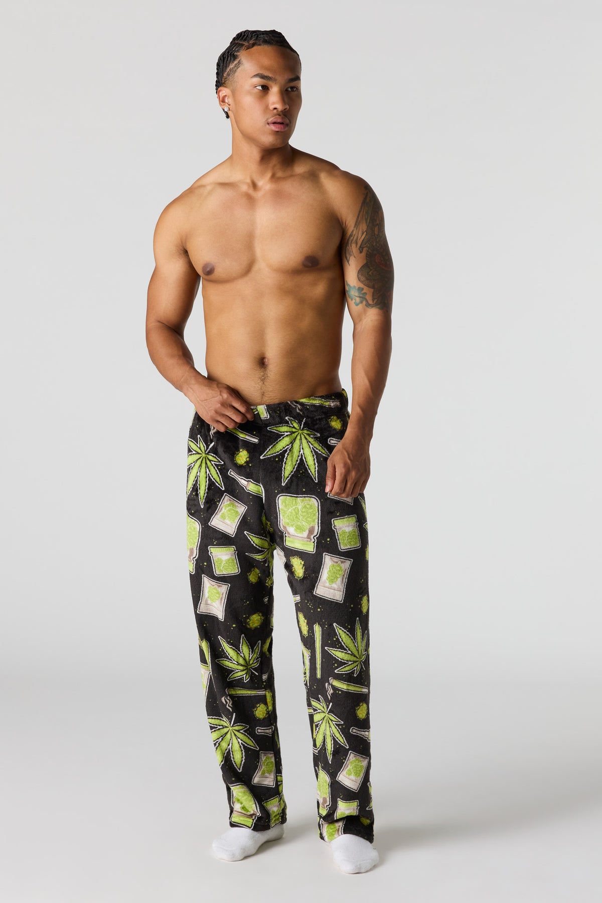 Vue alternative 2. Pantalon de pyjama imprimé en peluche