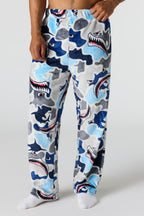 Pantalon de pyjama imprimé en peluche