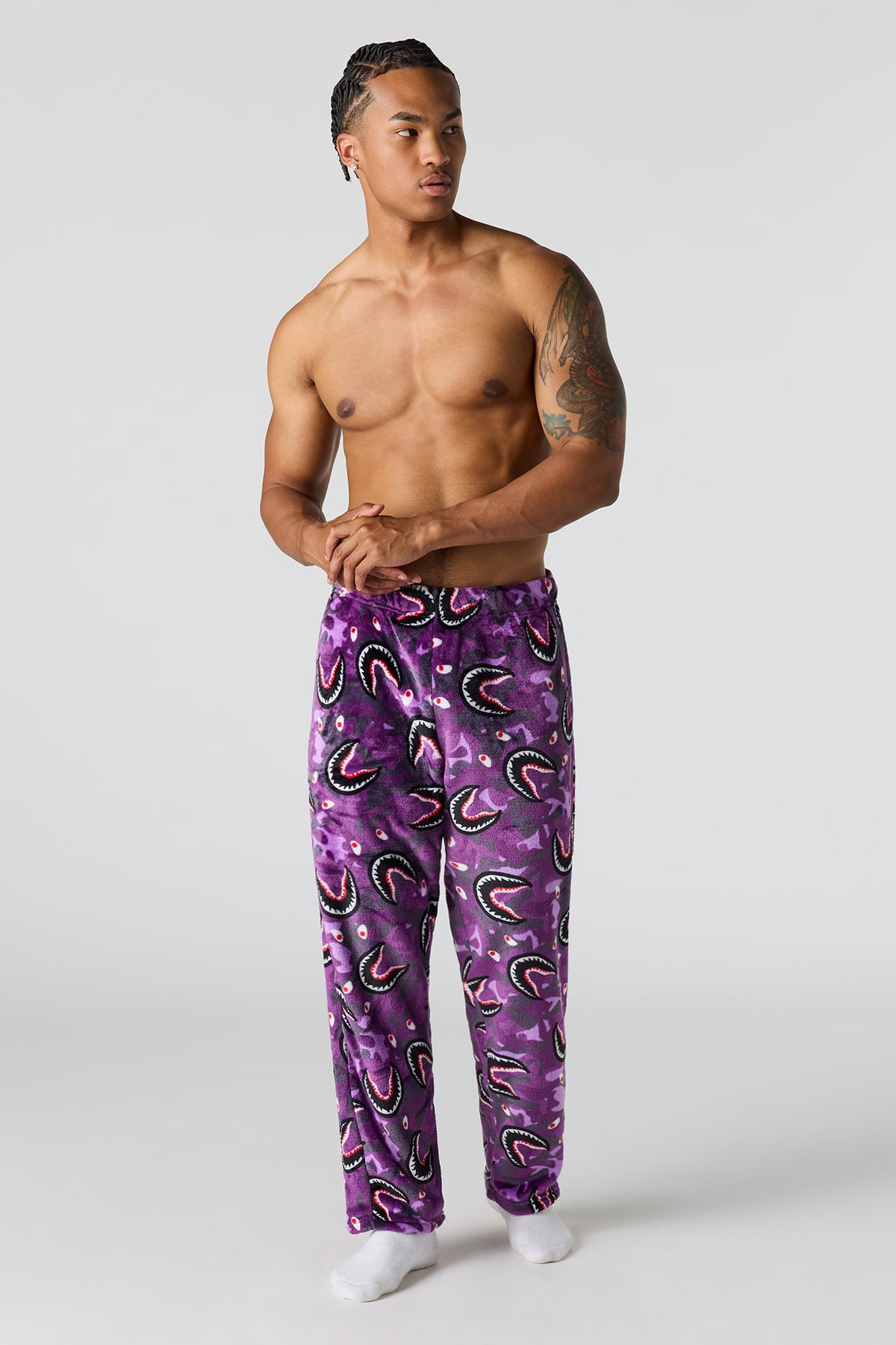 Vue alternative 2. Pantalon de pyjama imprimé en peluche