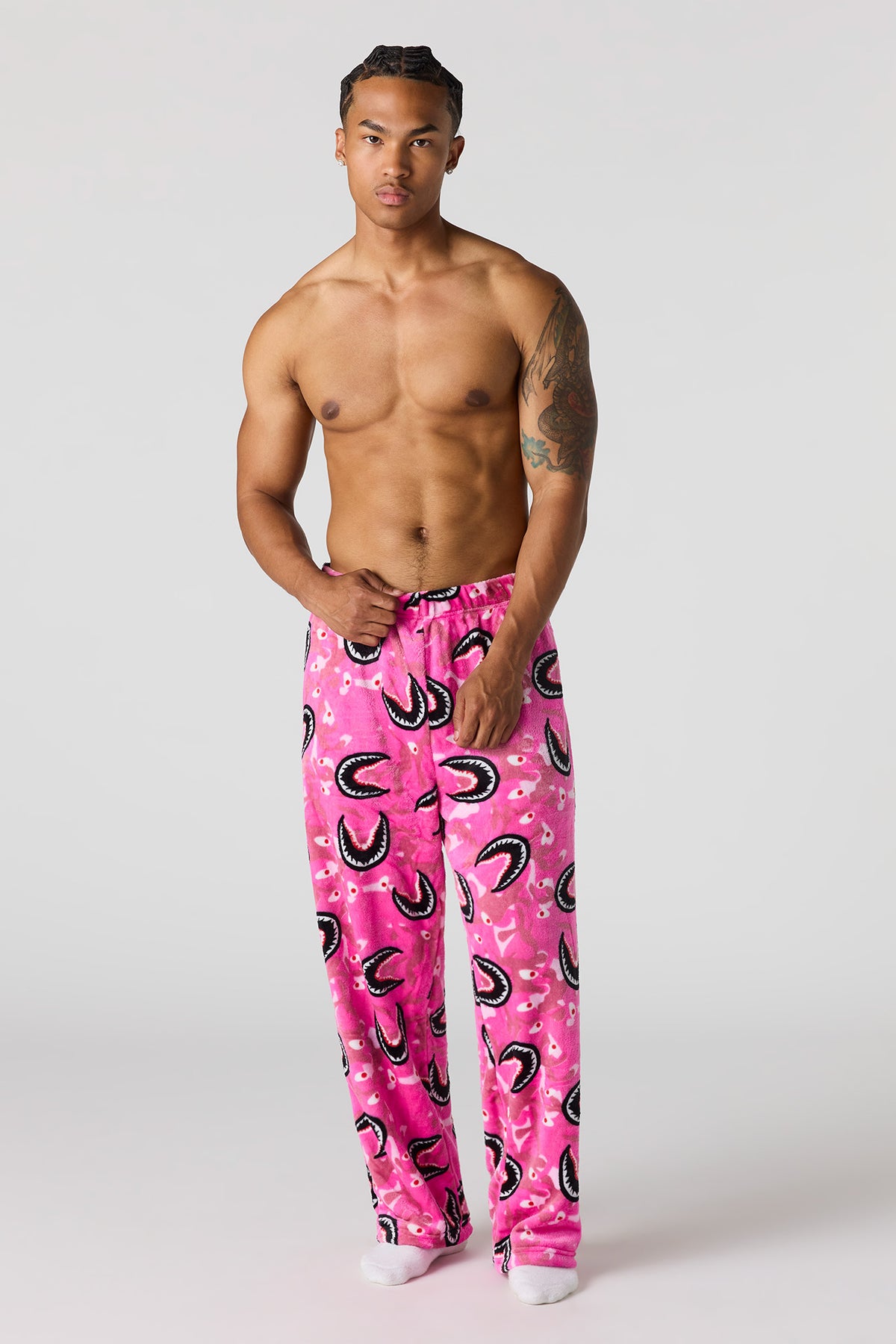 Vue alternative 2. Pantalon de pyjama imprimé en peluche