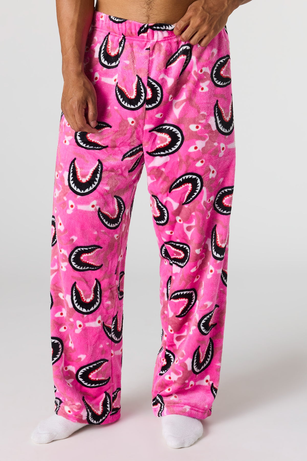 Pantalon de pyjama imprimé en peluche