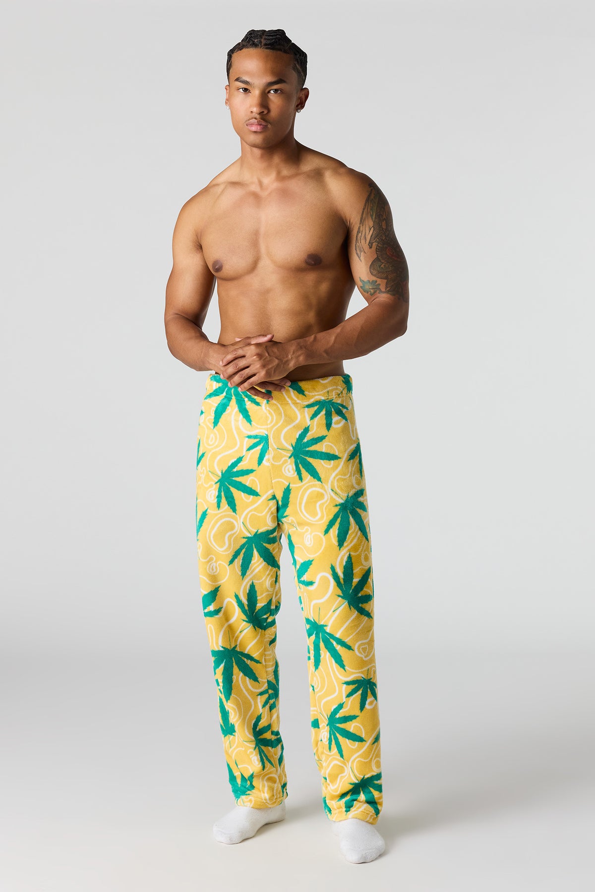 Vue alternative 2. Pantalon de pyjama imprimé en peluche