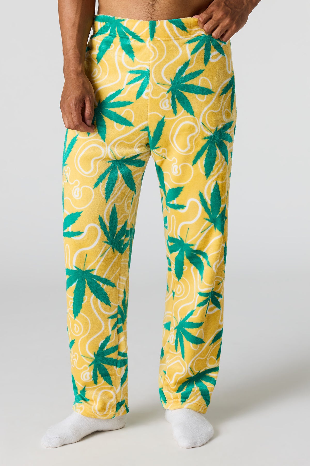 Pantalon de pyjama imprimé en peluche