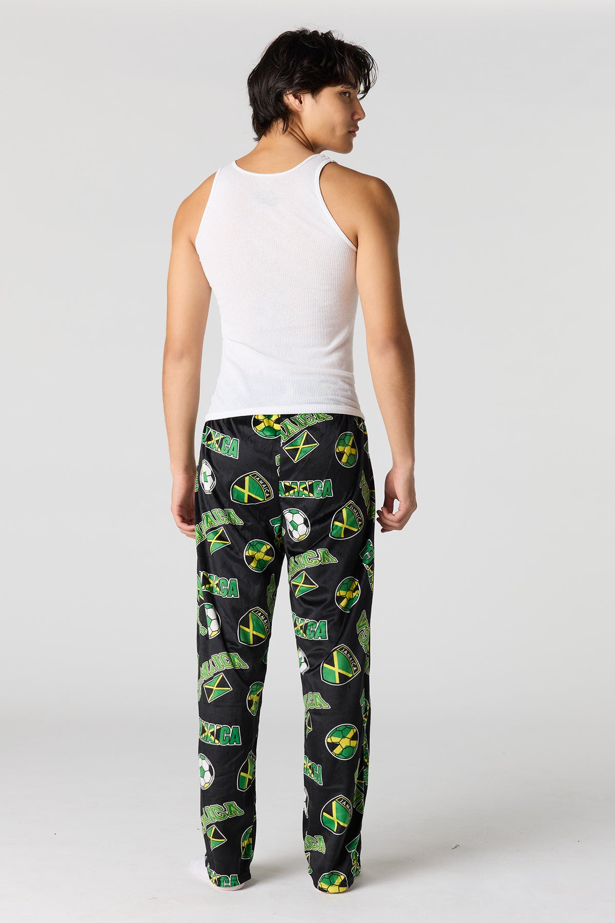 Vue alternative 3. Pantalon de pyjama en peluche à imprimé Jamaïque