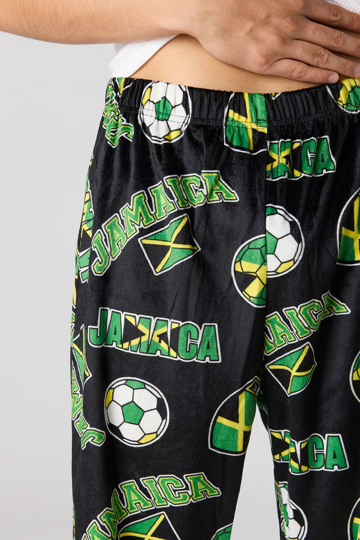 Vue alternative 4. Pantalon de pyjama en peluche à imprimé Jamaïque