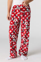 Canada Print Plush Pajama Pant