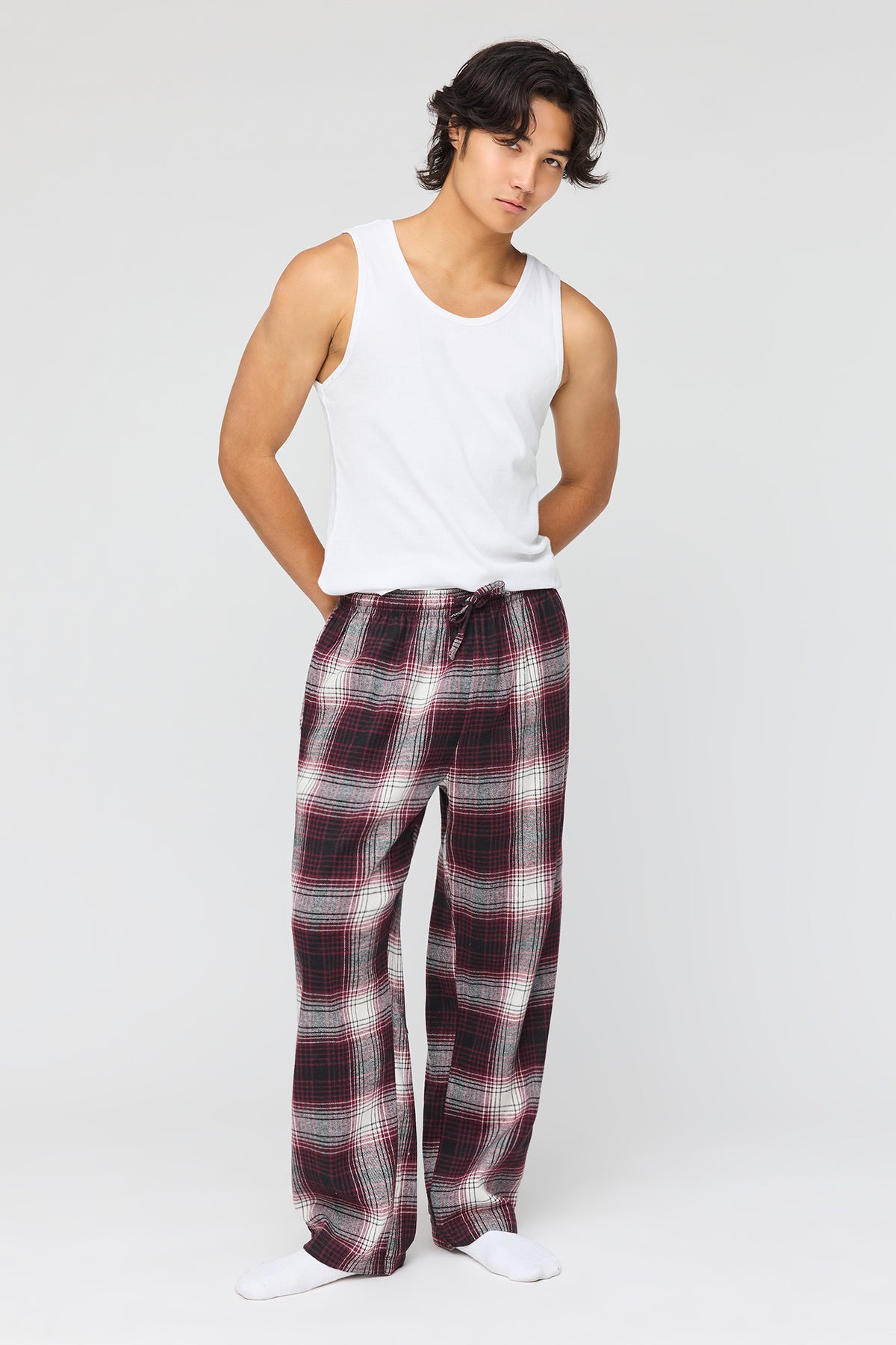 Vue alternative 2. Pantalon de pyjama en flanelle à carreaux
