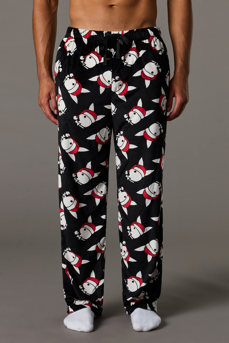 Pantalon de pyjama de Noël à imprimé Playboy 